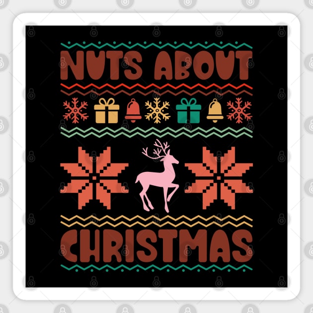 Nuts About Christmas Magnet by MZeeDesigns